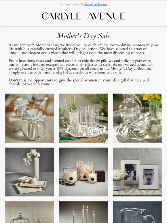Celebrate Mother's Day in Style with Our Exclusive Sale