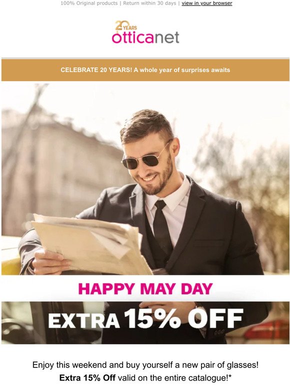 🎁 Extra 15% Off for you: Happy May Day
