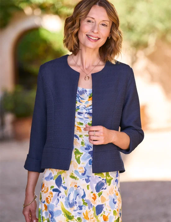 Romantic print dress, crafted in supersoft jersey