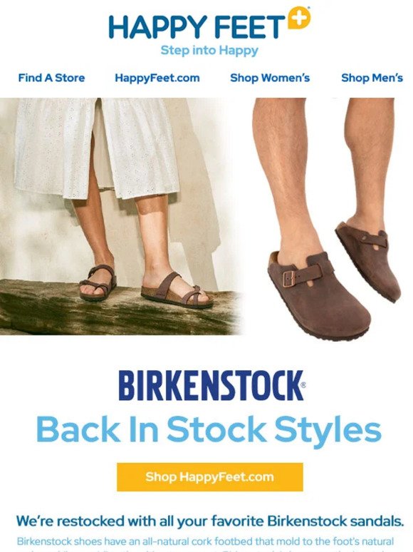 Back In Stock Styles from Birkenstock