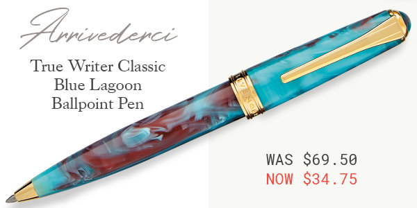 True Writer Classic Blue Lagoon Pen
