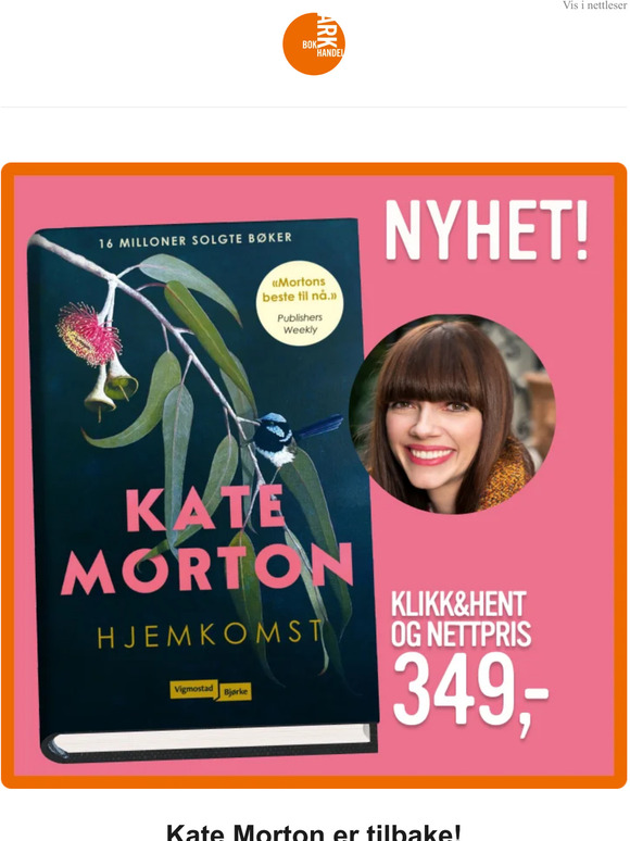 Ny bok fra Kate Morton og -40% på leker!