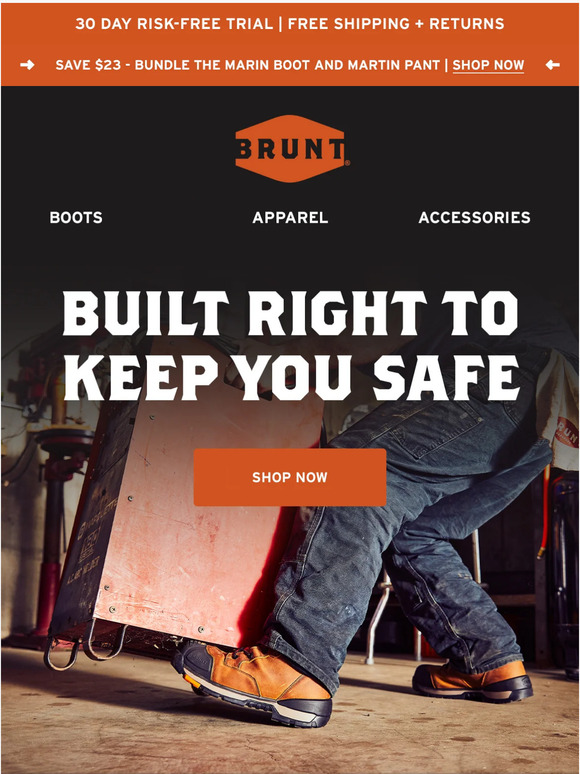 BRUNT Workwear (US) Work Hard, Stay Safe Milled