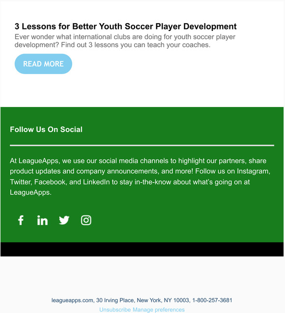 The LeagueApps Youth Sports Highlight Reel