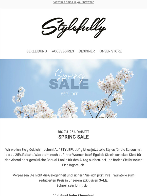 📣 SPRING SALE