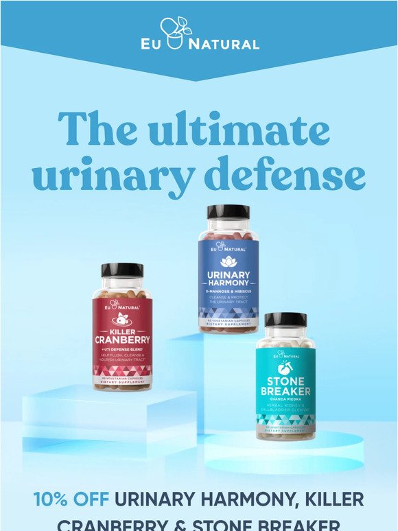 Get 10% off our ultimate urinary defense 💪