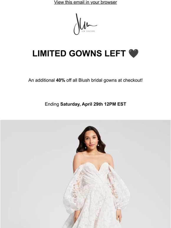 BLUSH BRIDAL GOWN SALE | LIMITED GOWNS LEFT ⏰