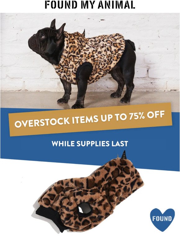 Overstock Items Up To 75% OFF 🐶