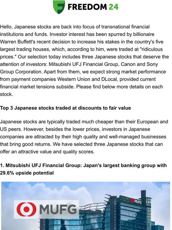 New investment ideas: Japanese stocks and other undervalued assets