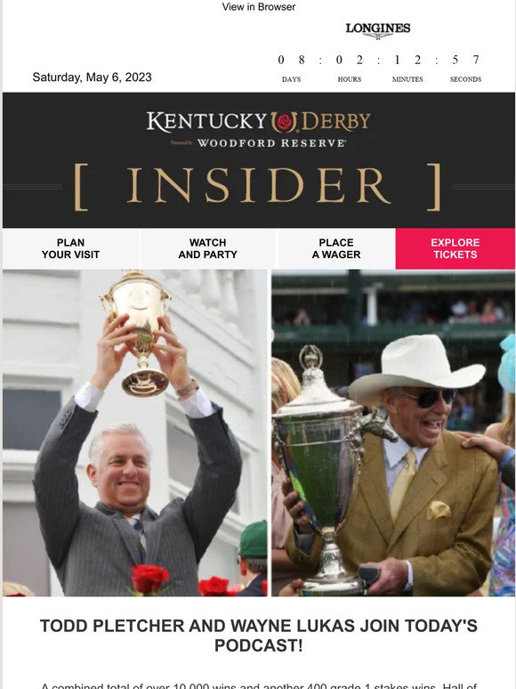 Todd Pletcher & Wayne Lukas Join Friday's Podcast