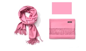 Lavisha Cashmere Shawls With Soft Fringe