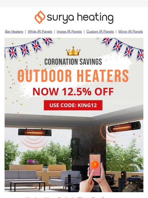 Make The Most Out Of Summer With 10% Off IR Patio Heaters!