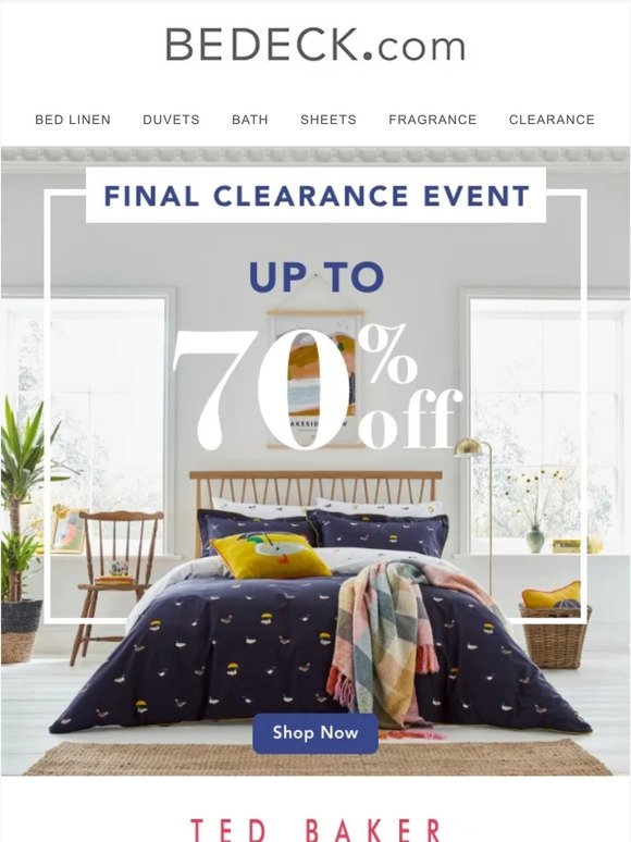 Up To 70% Off Final Clearance Event, Ending Soon!