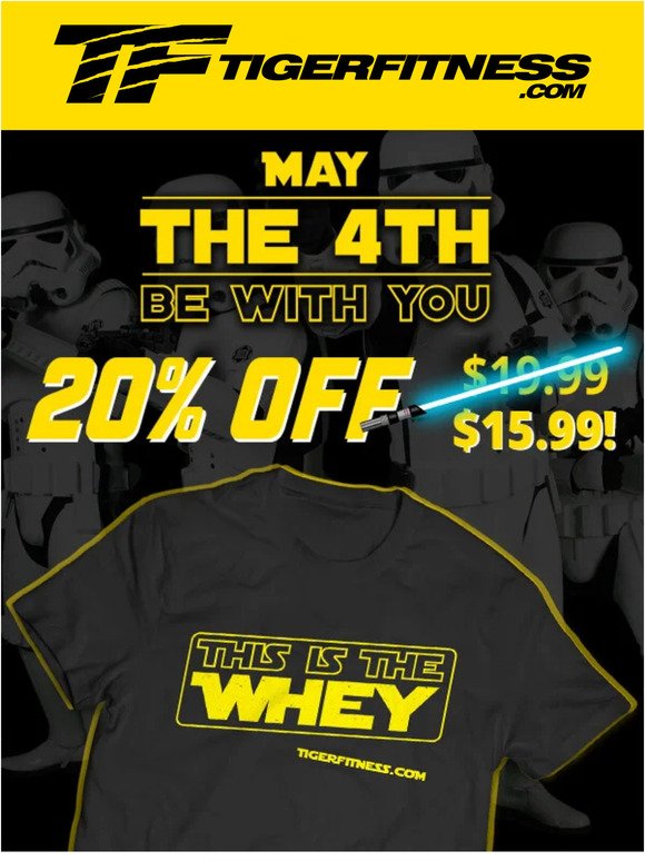 New Tee - This Is The Whey! 20% OFF for May The 4th 🪐