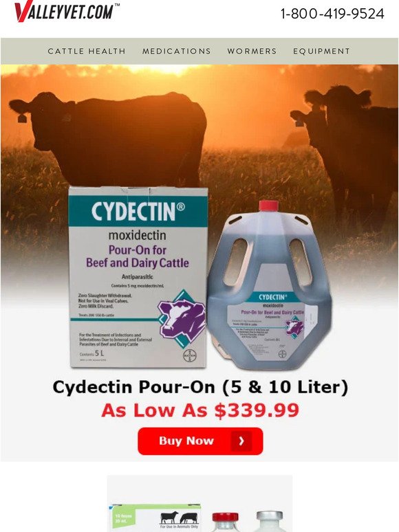 Save $5: Cydectin Pour-On 5L