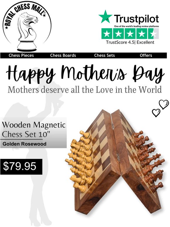 Express your Love with a Special Gift on this Mother's Day |  Royal Chess Mall® | Use Code: MOTHER