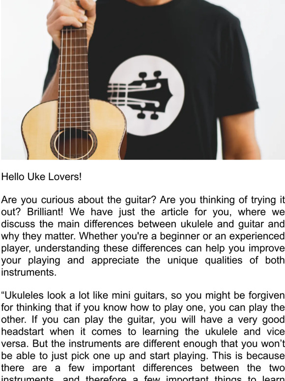 Uke Like The Pros Guitar vs Ukulele! What Are The Main Differences