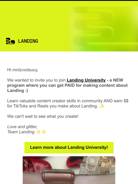 You're invited to Landing University!