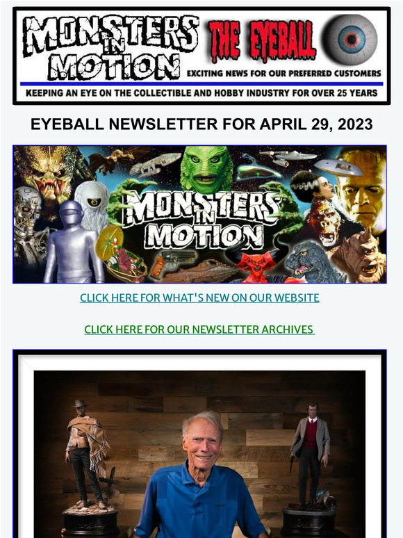 Monsters in Motion Dirty Harry Clockwork Orange Disney Villains