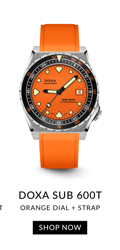 DOXA SUB 600T Orange Dial and Strap | SHOP NOW