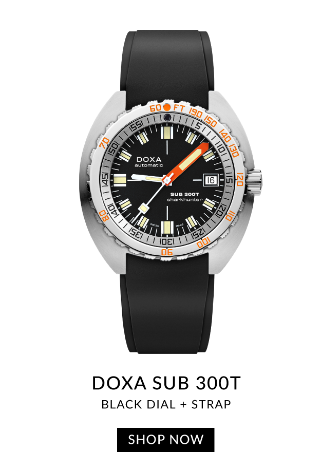 DOXA SUB 300T Black Dial and Strap | SHOP NOW
