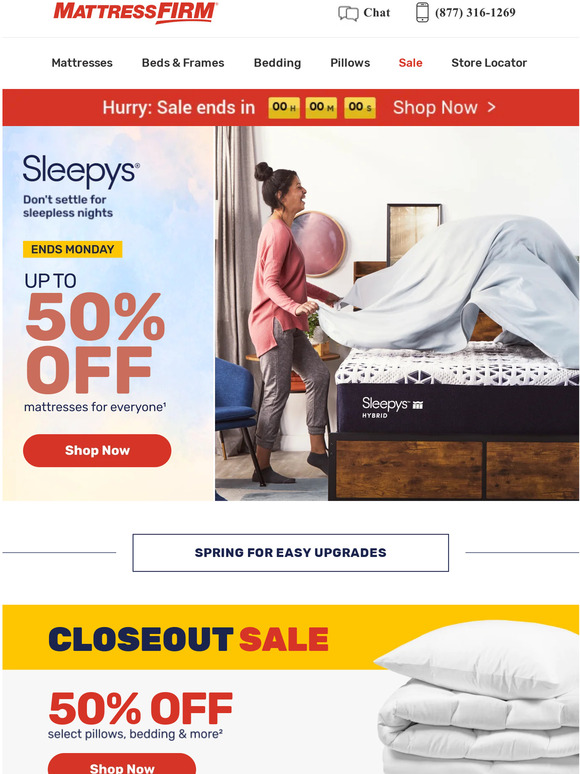 Mattress Firm We've got you covered Milled