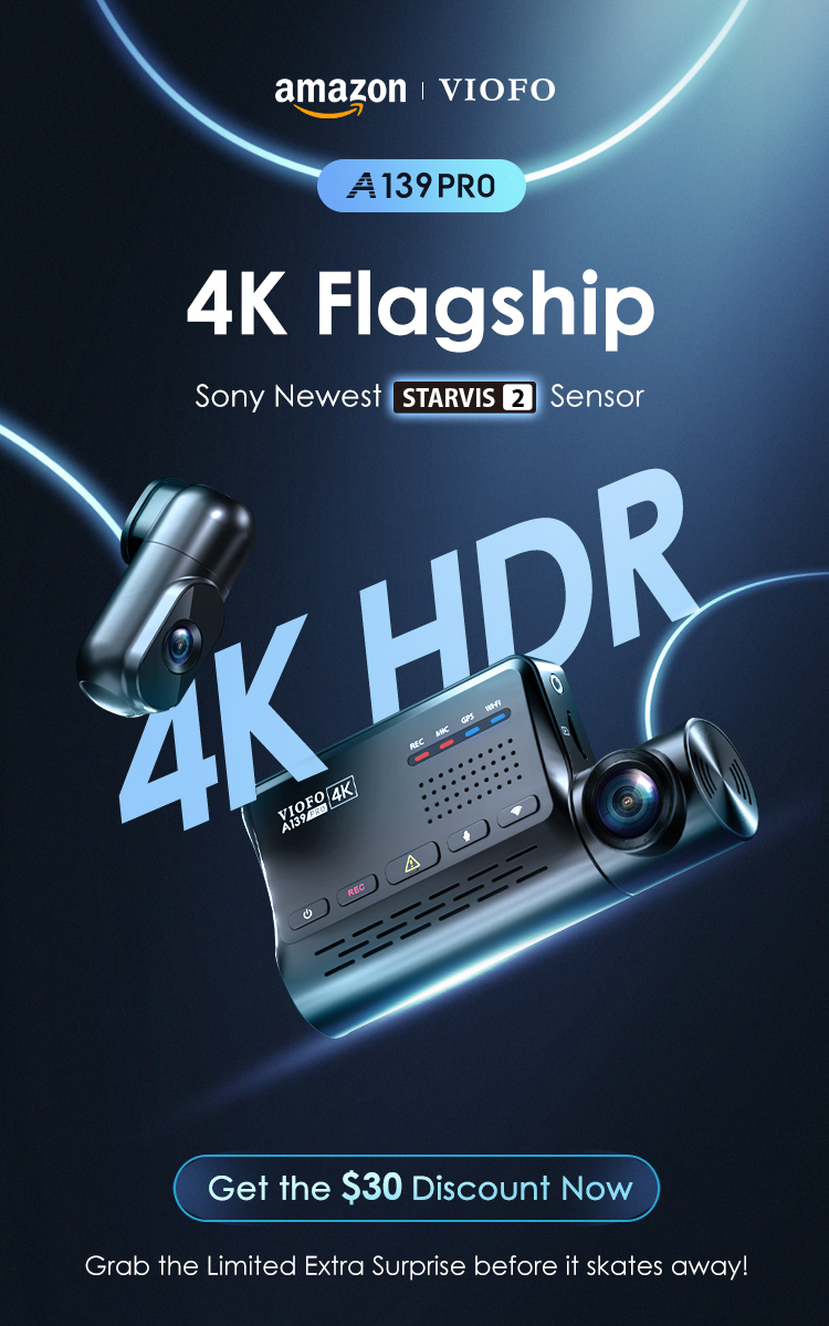 VIOFO Ltd 🥇World's First 4K Flagship A139 PRO With Sony STARVIS 2 Is