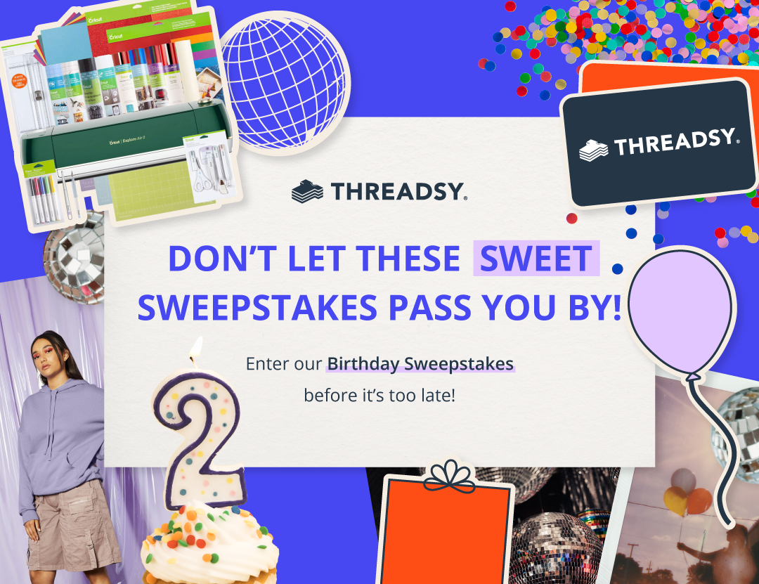 Collage of birthday imagery with text that says, "Don't let these sweet sweepstakes pass you by! Enter our Birthday Sweepstakes before it's too late!"