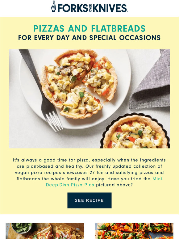 Forks over Knives Mini DeepDish Pizza Pies Milled