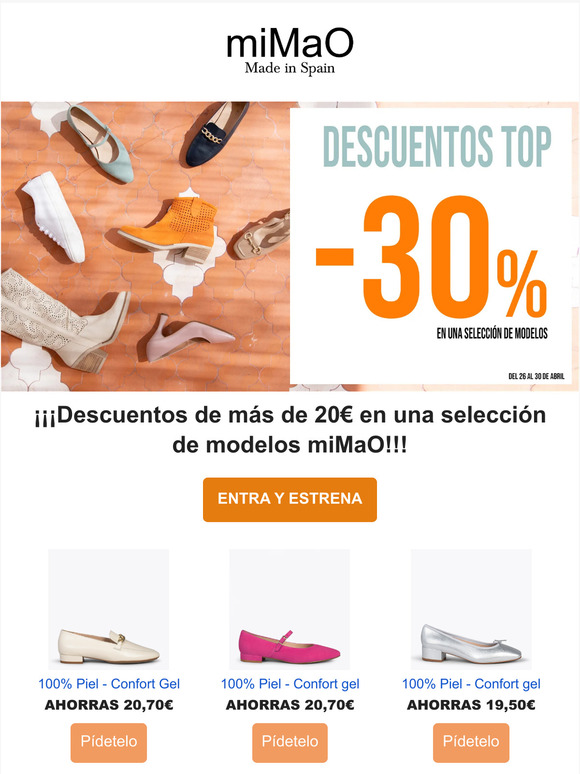 Descuentos mimao online