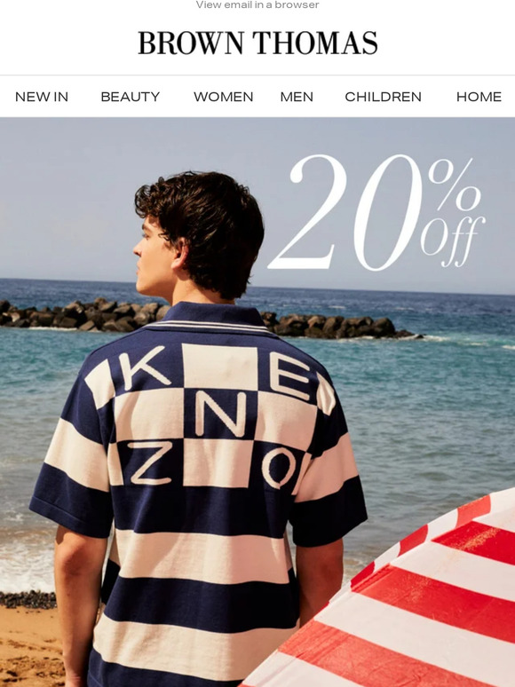 20% off* menswear from PS Paul Smith, Stone Island and more