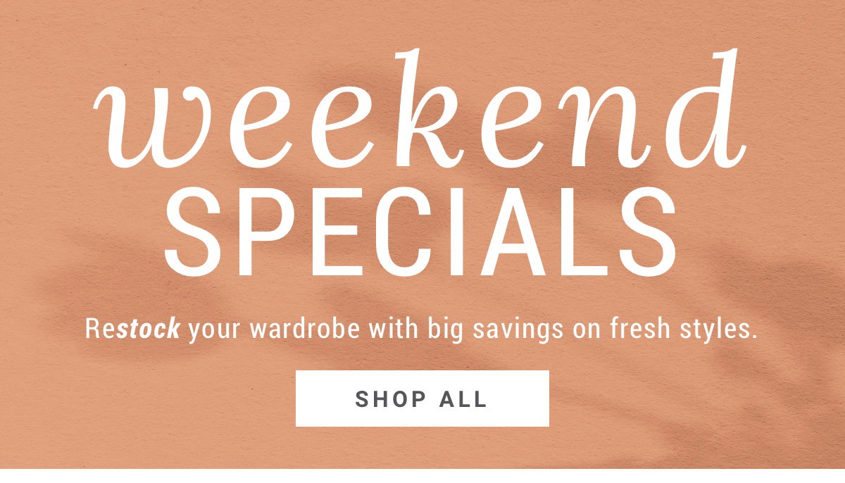 Men's Wearhouse: HUGE savings! Weekend Specials end tomorrow | Milled