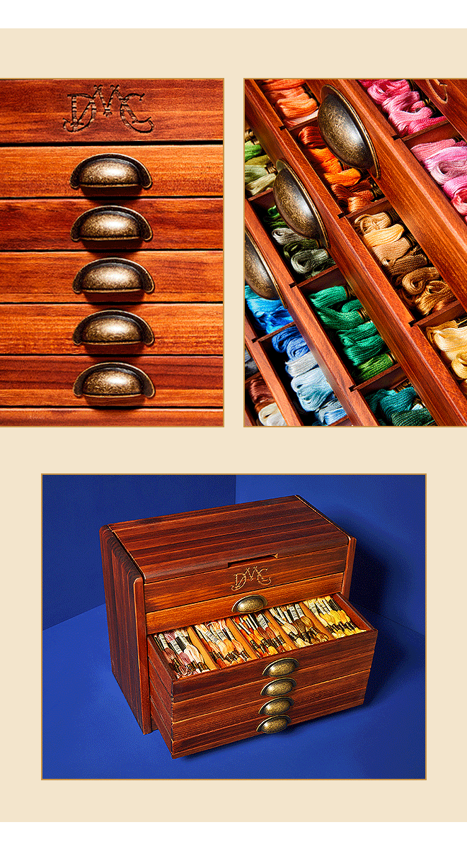 DMC Now Back In Stock DMC Vintage Wooden Chest Milled