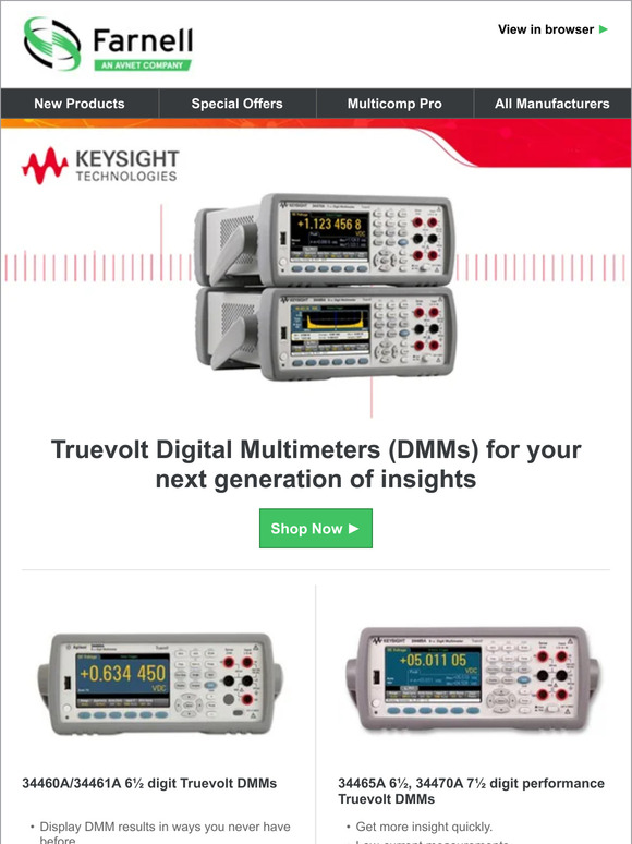 Truevolt Digital Multimeters (DMMs) for your next generation of insights