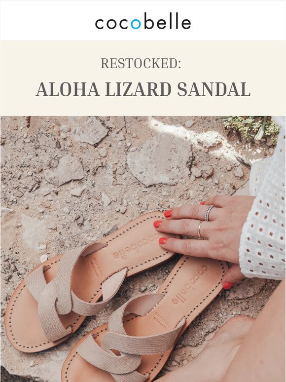Restocked - Aloha Lizard Sandal