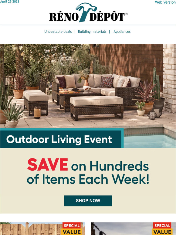 Reno depot on sale patio furniture