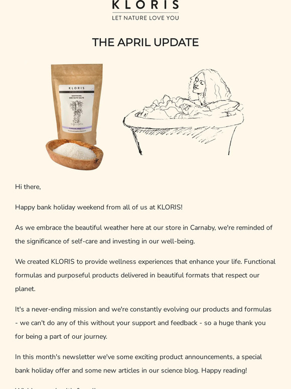 🌟 The April Edition: New CBD Bath Salts, Exclusive Offers & Wellness Insights Inside! 🌿🛀