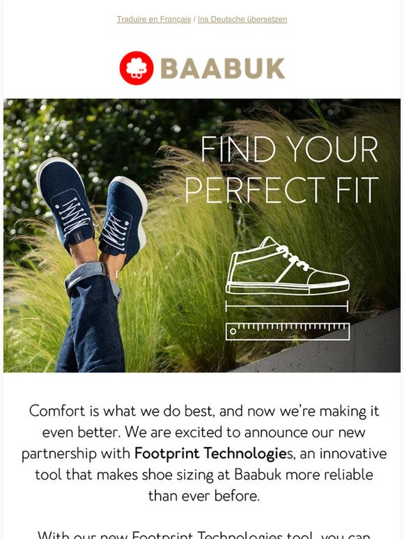Get the perfect fit every time with Baabuk and Footprint Technologies 👣