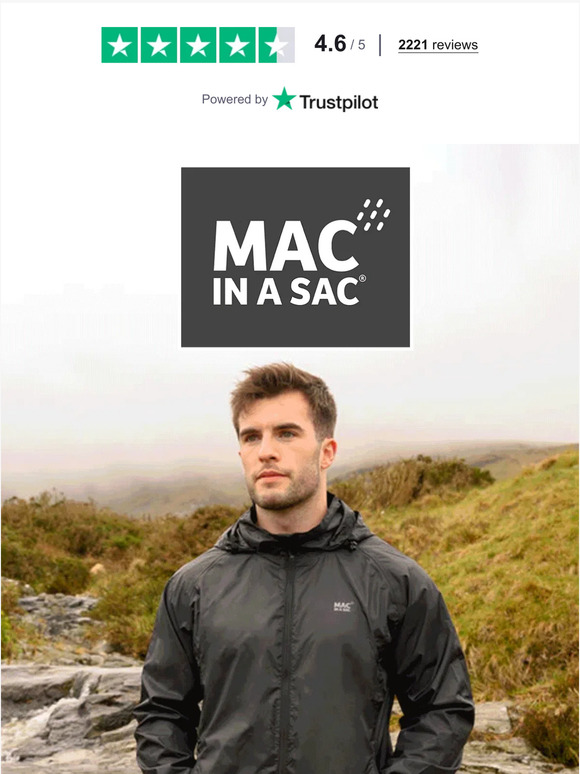 Waterproof, lightweight, packable!