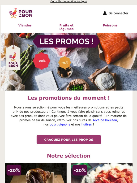 Les promotions en folie !