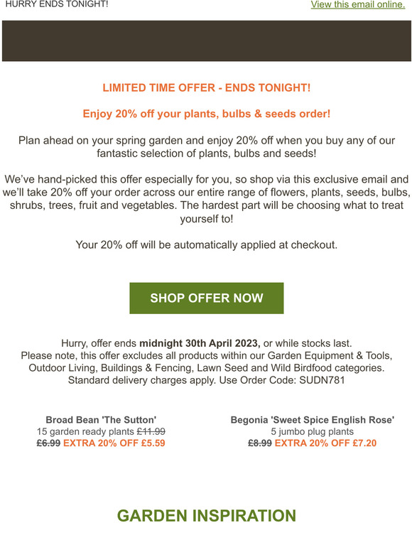 Our Gift to You - 20% OFF DISCOUNT ENDS TONIGHT!