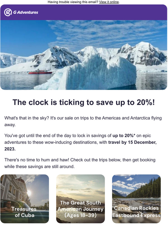 Last call to save up to 20%!