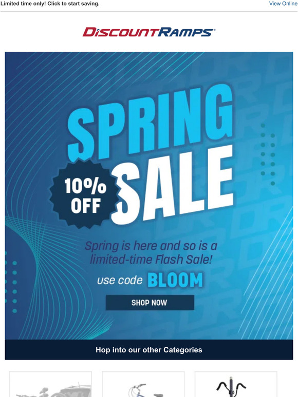 10% OFF Spring Flash Sale! ⚡🌷