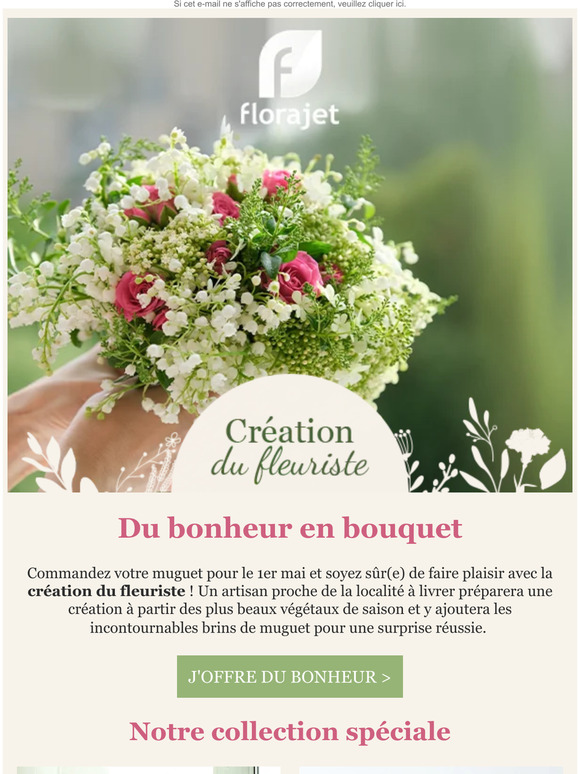 Votre muguet livré le 1er mai !