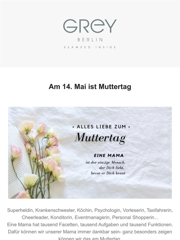 GREY Berlin Skincare feiert Muttertag