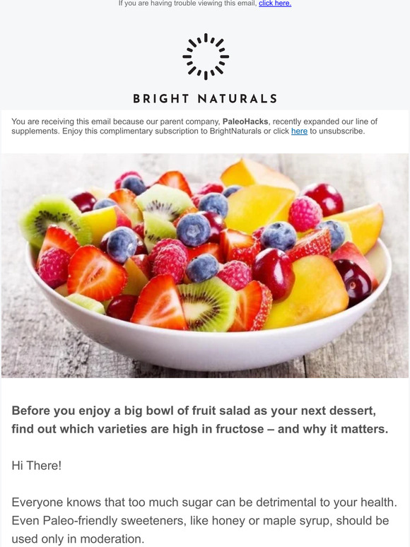 paleorecipeteam Low vs High Fructose Fruits The Difference and Why