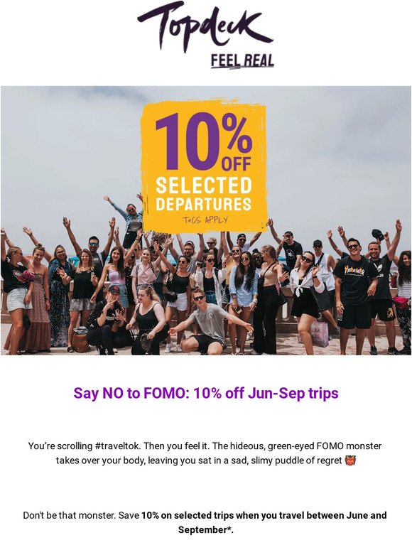 10% off this year’s adventure