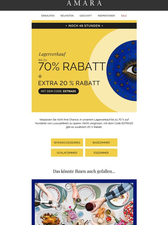 Sale Extra 20% RABATT | Das sollten Sie nicht verpassen