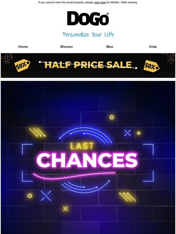 💥 Last Chances For Half Price Sale! 💥