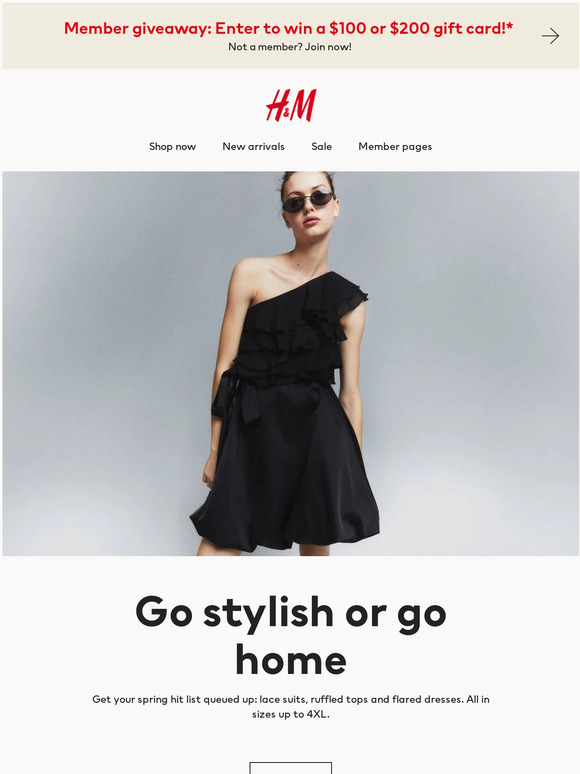 H&M "Get in, we're going out" Milled